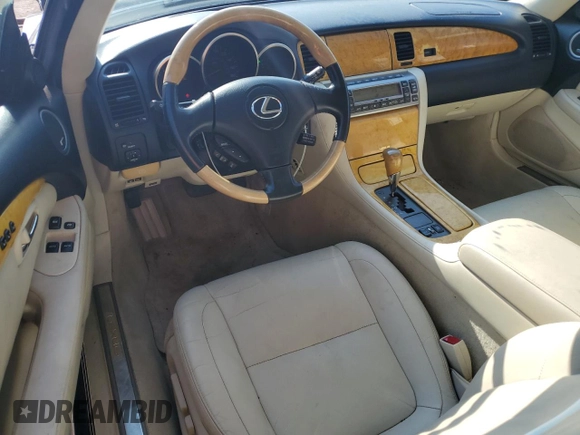 2002 Lexus SC 430 with VIN JTHFN48Y320002422, listed as a Copart auction lot 57104945 with 147,745 mi miles and Clean Title. Bid and sale history available at DreamBid. Image 8.