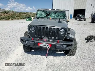 2020 Jeep Wrangler Unlimited Rubicon with VIN 1C4HJXFG4LW334160, listed as a Copart auction lot 59486435 with Not provided miles and Salvage title. Bid and sale history available at DreamBid. Image 13.