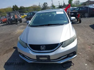 2015 Honda Civic Sedan EX-L with VIN 19XFB2F91FE055109, listed as a IAAI auction lot 42035796 with 199,557 mi miles. Bid and sale history available at carsss.com. Image 6.