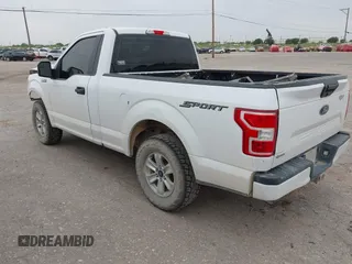 2018 Ford F-150 XL with VIN 1FTMF1CB6JKF34886, listed as a IAAI auction lot 42057393 with 129,936 mi miles and . Bid and sale history available at DreamBid. Image 3.
