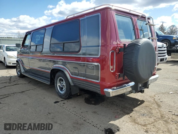 1991 Ford Econoline Cargo with VIN 1FDES14H2MHA04477, listed as a Copart auction lot 47429575 with 63,054 mi miles and Salvage Title. Bid and sale history available at DreamBid. Image 2.