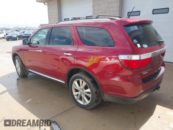 2013 Dodge Durango Crew with VIN 1C4RDHDG2DC658439, listed as a IAAI auction lot 42102406 with 178,251 mi miles. Bid and sale history available at carsss.com. Image 3.