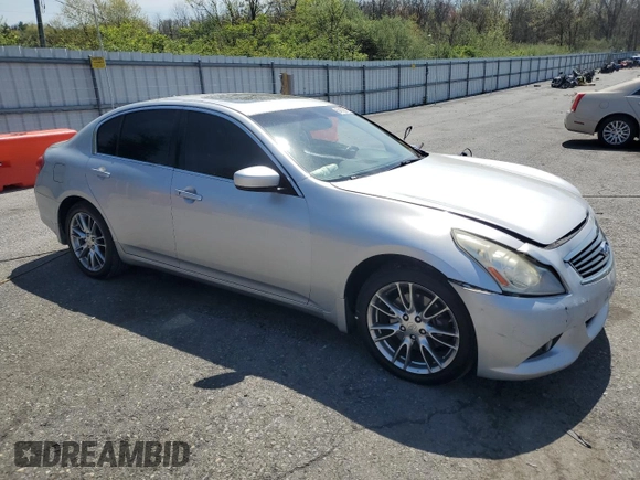 2010 Infiniti G37 x with VIN JN1CV6AR4AM252927, listed as a Copart auction lot 54189875 with 214,373 mi miles and Salvage Title. Bid and sale history available at carsss.com. Image 4.