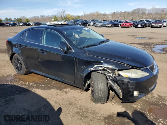 2006 Lexus IS 250 with VIN JTHCK262X62005472, listed as a Copart auction lot 52777295 with 148,259 mi miles and Salvage Title. Bid and sale history available at DreamBid. Image 4.