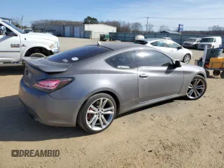 2012 Hyundai Genesis Coupe Grand Touring with VIN KMHHU6KH7CU066051, listed as a Copart auction lot 42713685 with 141,809 mi miles and Salvage title. Bid and sale history available at DreamBid. Image 3.