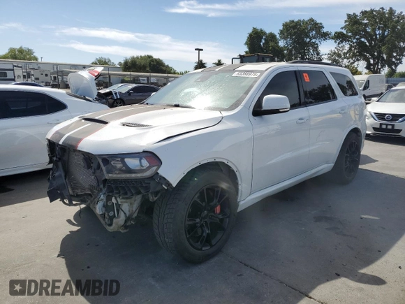 2018 Dodge Durango SRT with VIN 1C4SDJGJ4JC150324, listed as a Copart auction lot 63388975 with 126,622 mi miles and Salvage title. Bid and sale history available at DreamBid. Image 1.