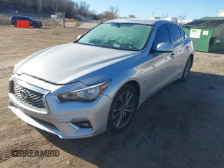 2018 Infiniti Q50 Luxe with VIN JN1EV7AR0JM433294, listed as a IAAI auction lot 41742303 with 62,217 mi miles and . Bid and sale history available at DreamBid. Image 18.