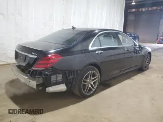 2019 Mercedes-Benz S 560 with VIN WDDUG8GB3KA432779, listed as a Copart auction lot 44884365 with 73,498 mi miles and Salvage Title. Bid and sale history available at DreamBid. Image 3.