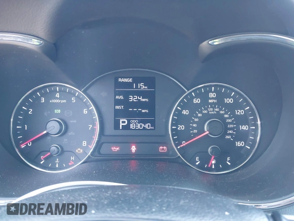 2016 Kia Forte LX with VIN KNAFX4A60G5593661, listed as a IAAI auction lot 42058287 with 183,040 mi miles. Bid and sale history available at carsss.com. Image 7.