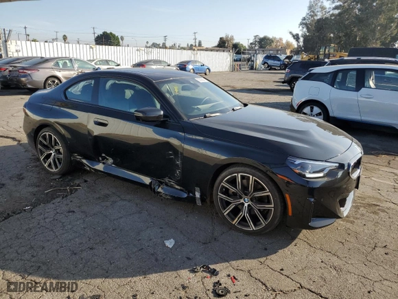 2024 BMW 2 Series 230i with VIN 3MW23CM00R8E09594, listed as a Copart auction lot 82926664 with 4,507 mi miles and Salvage Title. Bid and sale history available at carsss.com. Image 4.