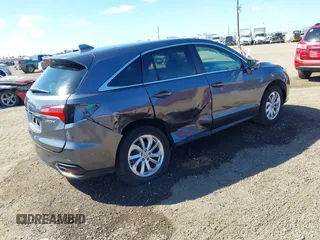 2017 Acura RDX with VIN 5J8TB3H35HL012616, listed as a IAAI auction lot 41659267 with 127,534 mi miles. Bid and sale history available at carsss.com. Image 4.