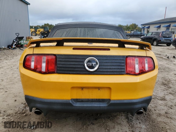 2011 Ford Mustang GT with VIN 1ZVBP8FF5B5165320, listed as a Copart auction lot 80783404 with 91,238 mi miles and Salvage Title. Bid and sale history available at DreamBid. Image 6.