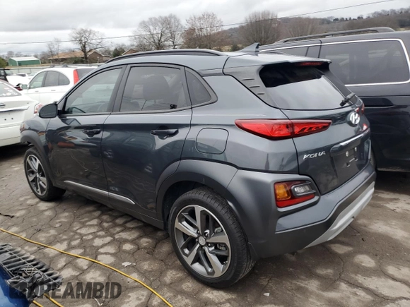 2019 Hyundai Kona Ultimate with VIN KM8K5CA54KU232064, listed as a Copart auction lot 70630912 with 55,121 mi miles. Bid and sale history available at carsss.com. Image 2.