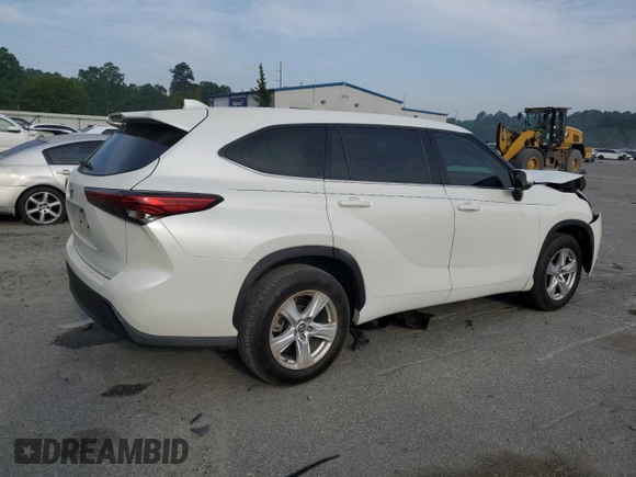2020 Toyota Highlander L with VIN 5TDCZRAH2LS504059, listed as a Copart auction lot 54101495 with 53,974 mi miles and Salvage title. Bid and sale history available at DreamBid. Image 3.