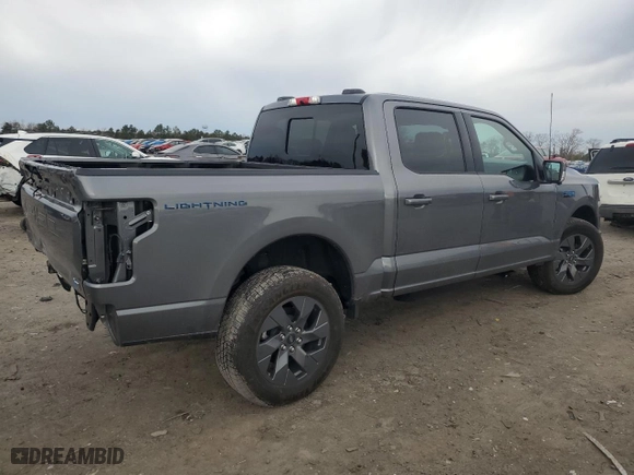 2024 Ford F-150 Lightning LARIAT with VIN 1FT6W5L79RWG19060, listed as a Copart auction lot 43415085 with 2,733 mi miles and Salvage Title. Bid and sale history available at carsss.com. Image 3.