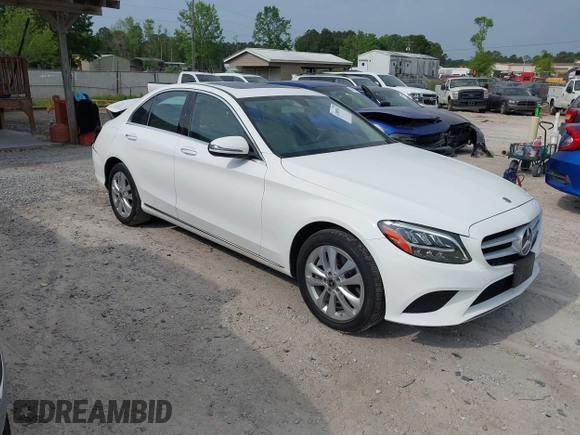 2019 Mercedes-Benz C C 300 with VIN 55SWF8EB9KU311723, listed as a IAAI auction lot 42085916 with 47,780 mi miles. Bid and sale history available at carsss.com. Image 1.