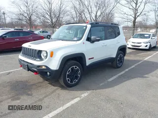 2015 Jeep Renegade Trailhawk with VIN ZACCJBCT6FPB32422, listed as a IAAI auction lot 41618410 with 42,219 mi miles and . Bid and sale history available at DreamBid. Image 2.