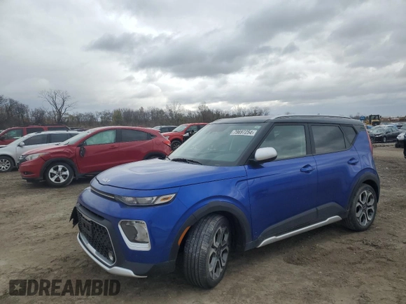 2022 Kia Soul X-Line with VIN KNDJ23AU1N7179164, listed as a Copart auction lot 79697254 with 18,138 mi miles and Salvage Title. Bid and sale history available at DreamBid. Image 1.