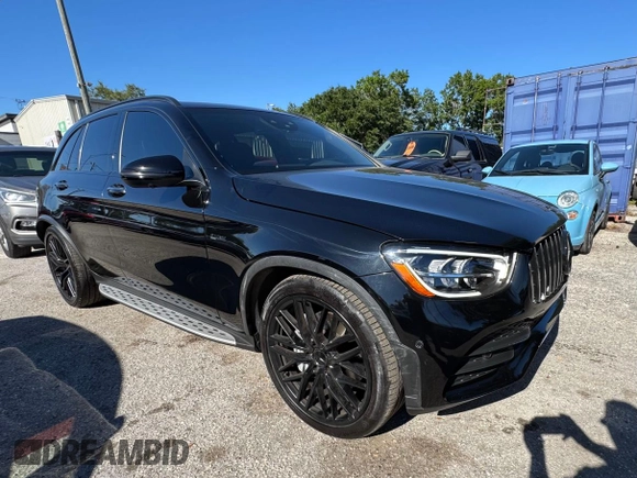 2020 Mercedes-Benz GLC with VIN W1N0G6EB8LF760129, listed as a Copart auction lot 53760095 with 55,056 mi miles and Clean Title. Bid and sale history available at carsss.com. Image 1.
