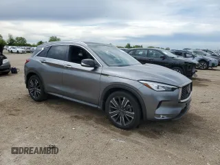 2021 Infiniti QX50 Luxe with VIN 3PCAJ5BB3MF120184, listed as a Copart auction lot 58276615 with 59,974 mi miles and Salvage title. Bid and sale history available at DreamBid. Image 4.