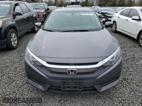 2018 Honda Civic LX with VIN 2HGFC2F58JH520784, listed as a Copart auction lot 49917785 with 49,059 mi miles and Salvage Title. Bid and sale history available at carsss.com. Image 5.