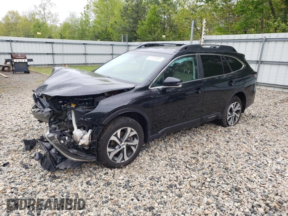 2021 Subaru Outback Limited with VIN 4S4BTANC1M3161546, listed as a Copart auction lot 57626985 with 45,521 mi miles and Salvage title. Bid and sale history available at DreamBid. Image 1.