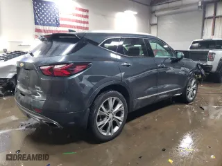 2019 Chevrolet Blazer Premier with VIN 3GNKBFRS7KS702927, listed as a Copart auction lot 45969075 with 34,494 mi miles and Salvage Title. Bid and sale history available at carsss.com. Image 3.