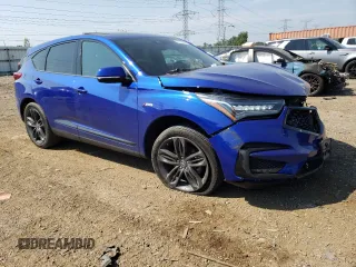 2020 Acura RDX w/A-Spec Pkg with VIN 5J8TC2H6XLL017658, listed as a Copart auction lot 65168643 with 33,499 mi miles. Bid and sale history available at carsss.com. Image 4.