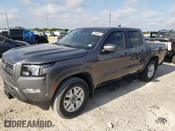 2022 Nissan Frontier SV with VIN 1N6ED1EJXNN650964, listed as a Copart auction lot 69568644 with 42,189 mi miles and Salvage Title. Bid and sale history available at carsss.com. Image 1.