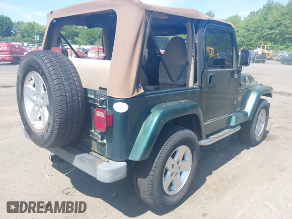 2000 Jeep Wrangler Sahara с VIN 1J4FA59S0YP748057, выставлен на аукционе IAAI как лот 42420342 с пробегом 195 963 миль миль и . История ставок и продаж доступна на DreamBid. Изображение 4.