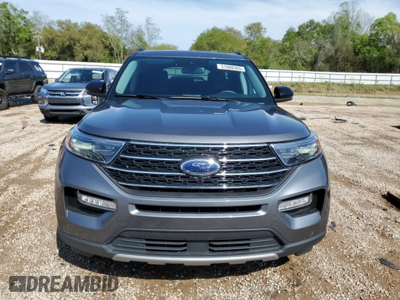2024 Ford Explorer XLT with VIN 1FMSK7DH1RGA88701, listed as a Copart auction lot 51088365 with 10,282 mi miles and Salvage Title. Bid and sale history available at DreamBid. Image 5.