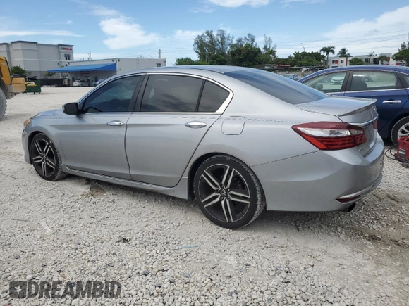 2016 Honda Accord Sport with VIN 1HGCR2F58GA142667, listed as a Copart auction lot 62562385 with 212,663 mi miles and Salvage title. Bid and sale history available at DreamBid. Image 2.
