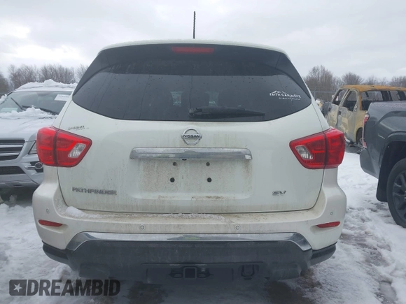 2017 Nissan Pathfinder S with VIN 5N1DR2MN3HC609338, listed as a IAAI auction lot 41366023 with 107,790 mi miles and . Bid and sale history available at DreamBid. Image 16.