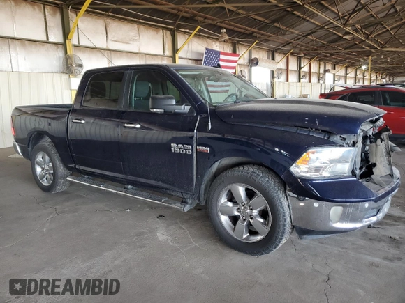 2017 Ram 1500 Big Horn with VIN 3C6RR6LT9HG783520, listed as a Copart auction lot 46685125 with 144,850 mi miles and Salvage title. Bid and sale history available at DreamBid. Image 4.