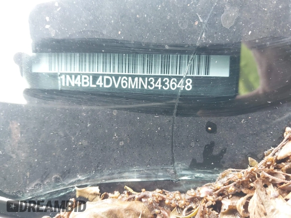 2021 Nissan Altima SV with VIN 1N4BL4DV6MN343648, listed as a IAAI auction lot 42321888 with 18,232 mi miles and . Bid and sale history available at DreamBid. Image 17.