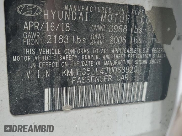 2018 Hyundai Elantra GT with VIN KMHH35LE4JU063820, listed as a Copart auction lot 81360684 with 104,786 mi miles and Salvage Title. Bid and sale history available at carsss.com. Image 13.
