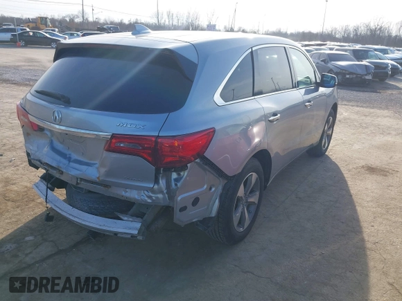 2016 Acura MDX with VIN 5FRYD4H25GB062542, listed as a IAAI auction lot 41720963 with 133,711 mi miles. Bid and sale history available at carsss.com. Image 4.