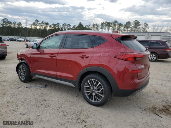 2021 Hyundai Tucson Sport with VIN KM8J3CAL7MU384097, listed as a Copart auction lot 41876835 with 46,002 mi miles and Salvage Title. Bid and sale history available at carsss.com. Image 2.
