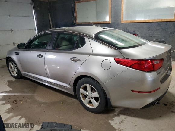 2015 Kia Optima LX with VIN KNAGM4A7XF5539983, listed as a Copart auction lot 88523145 with 126,129 mi miles and Salvage Title. Bid and sale history available at carsss.com. Image 2.