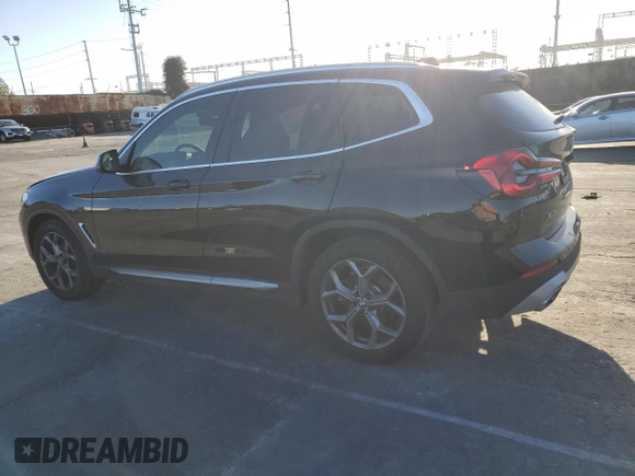 2024 BMW X3 sDrive30i with VIN 5UX43DP0XR9U58299, listed as a Copart auction lot 47617185 with 9,385 mi miles and Salvage Title. Bid and sale history available at DreamBid. Image 2.