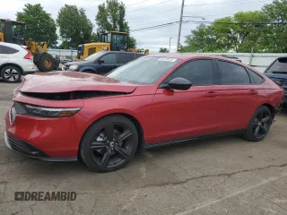 2025 Honda Accord Sport-L with VIN 1HGCY2F7XSA021345, listed as a Copart auction lot 56646035 with 2,214 mi miles and Salvage title. Bid and sale history available at DreamBid. Image 1.