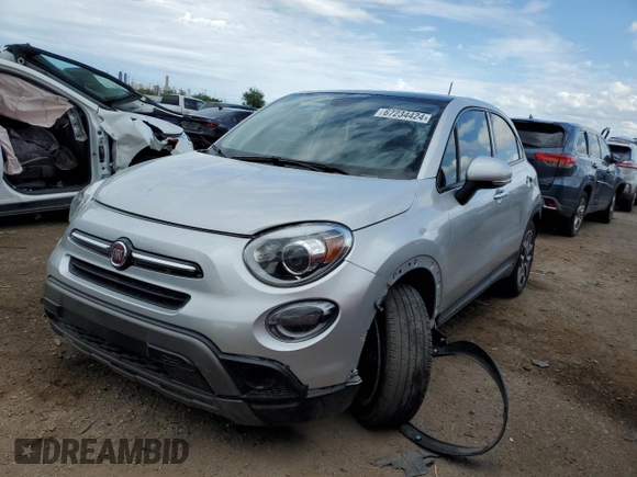 2021 FIAT 500X Trekking with VIN ZFBNF3B19MP944178, listed as a Copart auction lot 67234424 with 37,033 mi miles and Salvage title. Bid and sale history available at DreamBid. Image 1.