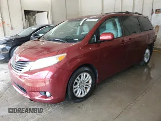 2011 Toyota Sienna XLE AAS with VIN 5TDYK3DC8BS024209, listed as a Copart auction lot 58923715 with 134,051 mi miles and Salvage title. Bid and sale history available at DreamBid. Image 1.