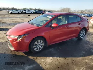 2021 Toyota Corolla LE with VIN JTDEPMAEXMJ173222, listed as a Copart auction lot 44304305 with 74,331 mi miles and Salvage Title. Bid and sale history available at carsss.com. Image 1.