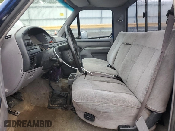 1996 Ford F-150 with VIN 1FTEF14N2TNA17129, listed as a Copart auction lot 52091965 with 243,778 mi miles and Salvage Title. Bid and sale history available at DreamBid. Image 7.