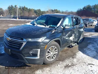 2022 Chevrolet Traverse LT Leather with VIN 1GNERHKW3NJ134490, listed as a IAAI auction lot 41197723 with 54,988 mi miles. Bid and sale history available at carsss.com. Image 2.