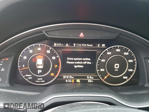2019 Audi Q7 Premium Plus with VIN WA1LAAF7XKD013901, listed as a Copart auction lot 47856365 with 87,419 mi miles and Salvage Title. Bid and sale history available at carsss.com. Image 9.