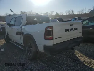 2019 Ram 1500 Rebel z VIN 1C6SRFLT8KN780527, wystawiony jako Copart lot #47611955 z przebiegiem Nie podano mil oraz Szkoda całkowita • Salvage title. Historia ofert i sprzedaży dostępna na DreamBid. Obrazek 2.