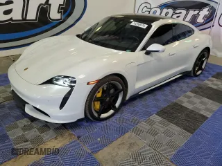 2020 Porsche Taycan Turbo with VIN WP0AC2Y18LSA72791, listed as a Copart auction lot 74256974 with 29,341 mi miles and Salvage title. Bid and sale history available at DreamBid. Image 1.