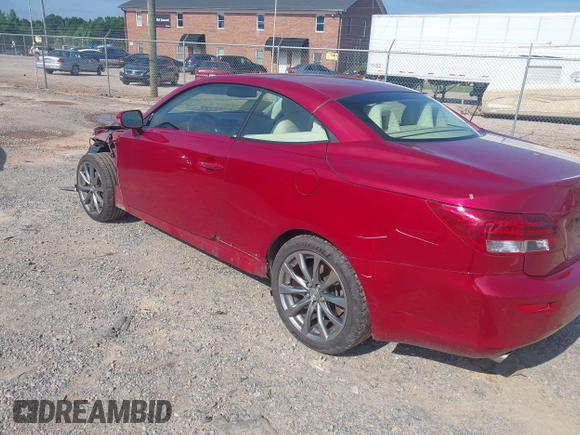 2014 Lexus IS 250 C with VIN JTHFF2C21E2531283, listed as a IAAI auction lot 42498792 with 37,399 mi miles and . Bid and sale history available at DreamBid. Image 3.